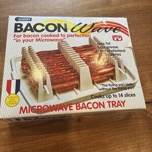 New Original Bacon Wave Microwave Cooker Tray As Seen On TV BPA Free Cooks 14